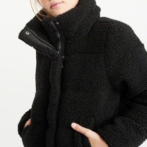 Abercrombie \u0026 Fitch Jackets \u0026 Coats | Abercrombie Black Sherpa Puffer | Color: Black | Size: XL | Kirstenmmac's Closet